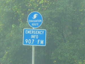 [hurricane evacuation route]