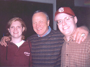 [Robyn and Todd with Barry Switzer]