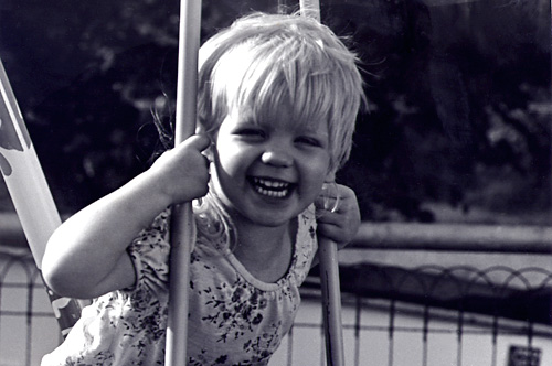 [I had the cutest little baby face]