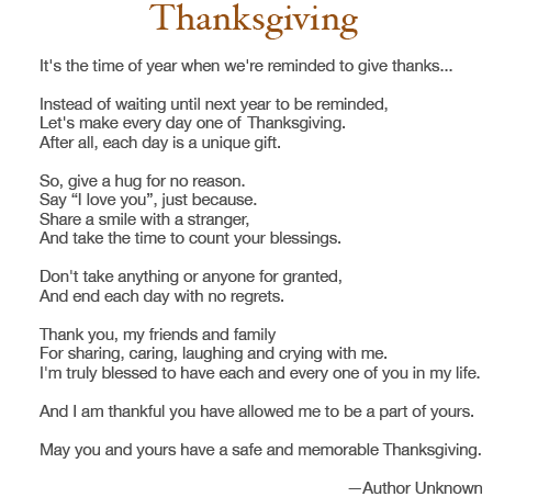 [Thanksgiving poem]